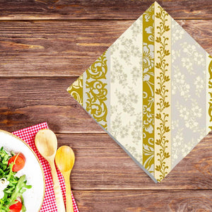 Rose Gold Scrolls Disposable Lunch Paper Napkins 20CT