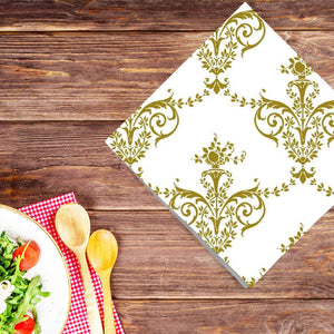 Royal Fleur-de-lis Disposable Lunch Paper Napkins 20CT