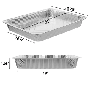 Disposable Aluminum Full Size Medium/Shallow Pans