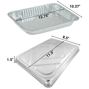 Disposable Aluminum Half Size Medium/ SHALLOW Pans