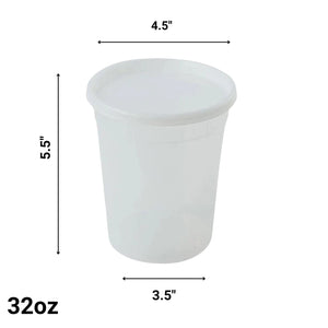 *WHOLESALE* 32oz. Heavy Duty Deli Containers with Lids | 240ct/case