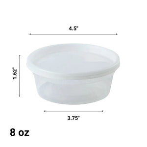 8oz Extra Strong Quality Heavyweight Deli Container with Lid