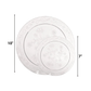 *BUY BULK* D'VINE Collection Elegant Clear Disposable Plastic Dinner Tableware COMBO Set