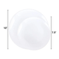 *BUY BULK* Organic Collection  White Disposable Plastic Dinner Tableware COMBO Set