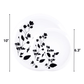 *BUY BULK* Garden Collection White and Black Round Disposable Plastic Dinner Tableware COMBO Set