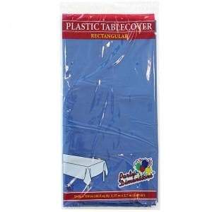 Tablecover Plastic Blue Rectangular 54'' X 108''