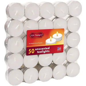 Tealight Candles White Unscented