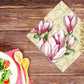 Timeless Tulip 2 Disposable Lunch Paper Napkins 20CT
