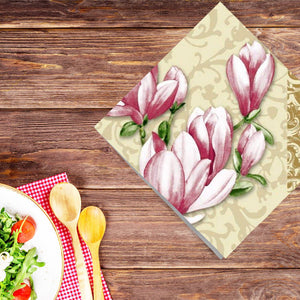Timeless Tulip 2 Disposable Lunch Paper Napkins 20CT