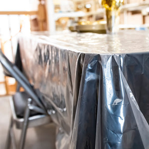 Plastic House Clear Ultra Heavy Duty Table Covers: Size- 66"X90"