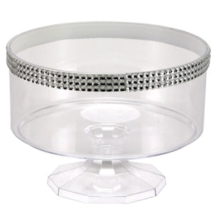 80oz Trifle Small Clear Bowl Jewel Accent