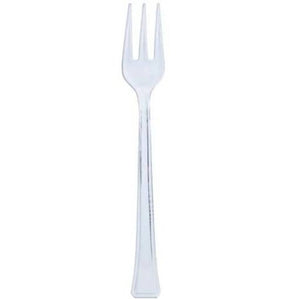 Mini Plastic Clear Forks