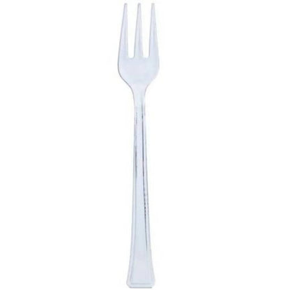 Mini Plastic Clear Forks