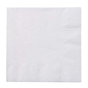 White Beverage Napkins