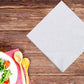 White Beverage Napkins