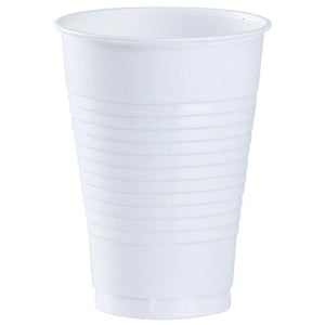 White Co-Ex Plastic Party Cup 12 oz