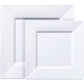 White Square Plastic Dinner Plates 6.5"