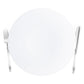 White Hammered Plastic Charger