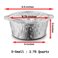 VeZee Disposable Aluminum 2.75Qtz X-Small Pot With Lid