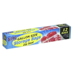 Zip Seal Storage Gallon Size Bags