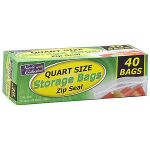 Zip Seal Storage Quart Size Bags