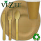 SALE Vezee Bamboo Disposable Dinner Plates Round Size 9" 10PC
