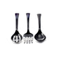 Black heavy weight plastic serving fork 12"