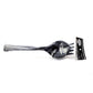 Black heavy weight plastic serving fork 12"