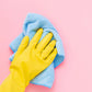 Reusable Yellow Hand Cleaning Latex Gloves :X- Large- 1 Pair