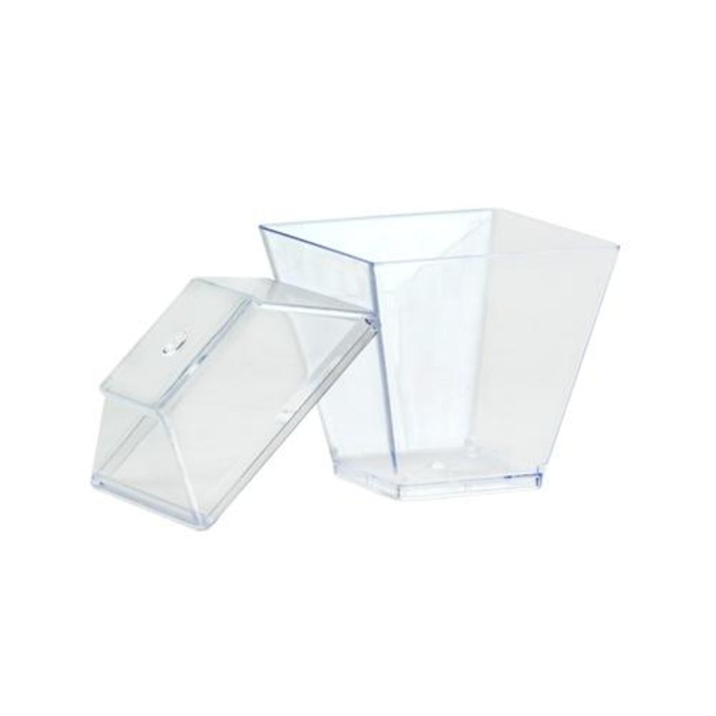 Lillian Tablesettings Mini Plastic Gourmet Dish Petite Clear 2 oz