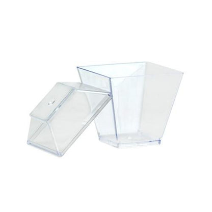 Lillian Tablesettings Mini Plastic Gourmet Dish Petite Clear 2 oz