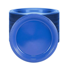 *BUY BULK* Hanna K. Signature Disposable 7" Blue Plastic Plates