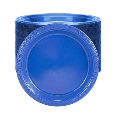 *BUY BULK* Hanna K. Signature Disposable 7" Blue Plastic Plates