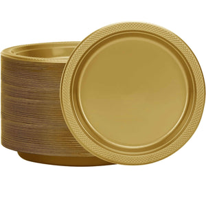 *BUY BULK* Hanna K. Signature 10" Plastic Gold Plate