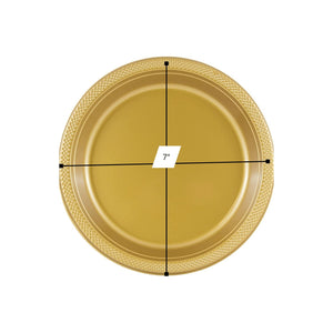 *BUY BULK* Hanna K. Signature 7" Plastic Gold Plate