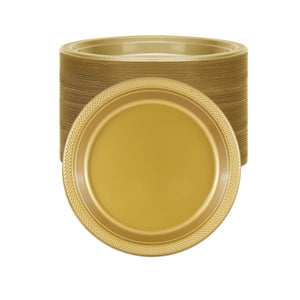 *BUY BULK* Hanna K. Signature 7" Plastic Gold Plate