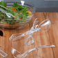 Clear Plastic Salad Tong 10"