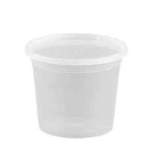 25 oz Light Weight Food Storage Container Round Clear
