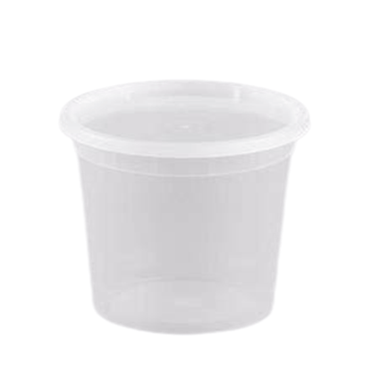 25 oz Light Weight Food Storage Container Round Clear