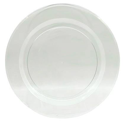 *JUMBO PACK* Magnificence Heavy weight 9" Clear Plastic Dinner Plate Value pack