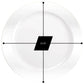 JUMBO PACK* Magnificence Heavy weight 10.25" Plastic Dinner Plate Value pack Pearl White