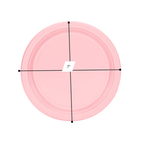*BUY BULK* Hanna K. Signature 7" Plastic Pink Plate