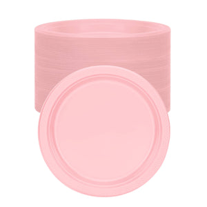 *BUY BULK* Hanna K. Signature 7" Plastic Pink Plate
