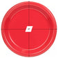 *BUY BULK* Hanna K. Signature 10" Plastic Red Plate