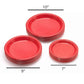 *BUY BULK* Hanna K. Signature Plastic Plates Red 9"