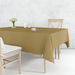 Tablecover Plastic Gold Rectangular 54'' X 108''