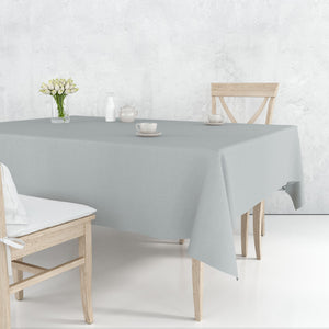 Tablecover Plastic Silver Rectangular 54'' X 108''