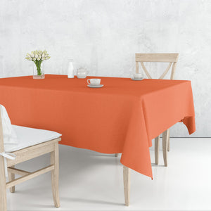 Tablecover Plastic Orange Rectangular 54'' X 108''