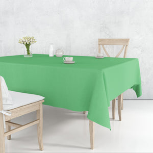 Tablecover Plastic Green Rectangular 54'' X 108''