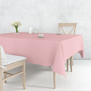 Tablecover Plastic Light Pink Rectangular 54'' X 108''